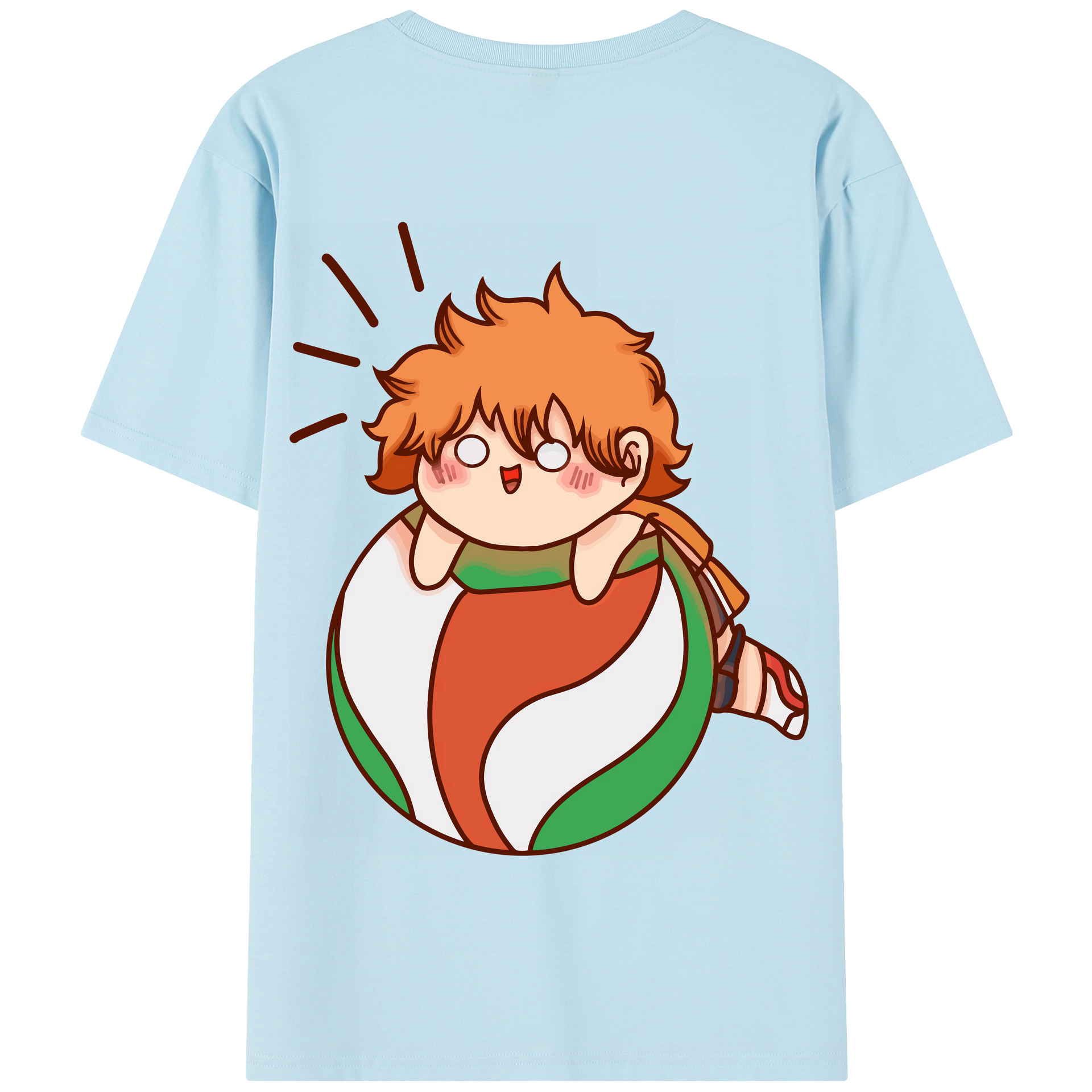 （画像用） ハイキュー!! Haikyu!! 綿100％半袖Tシャツ（背面プリント）